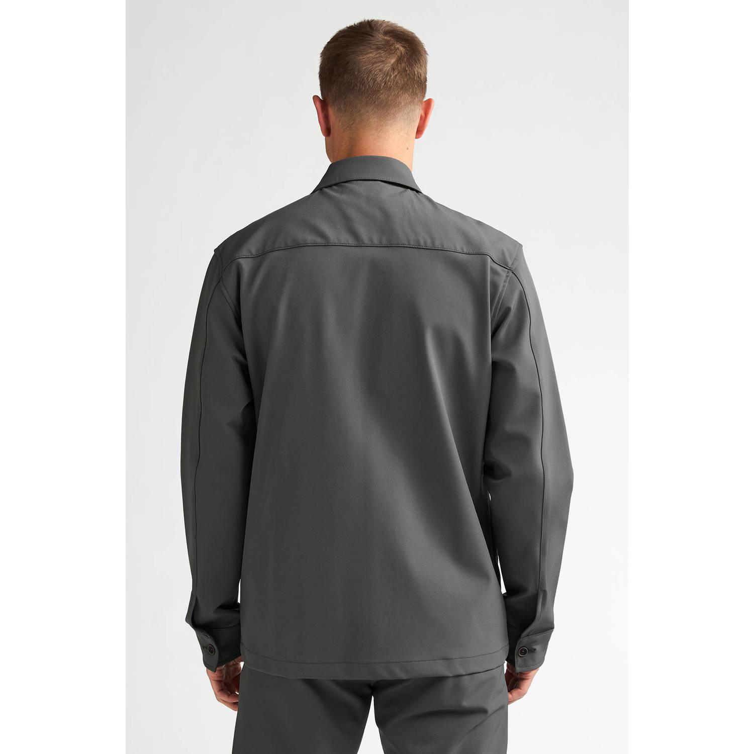 Petrol Industries regular fit overshirt groen