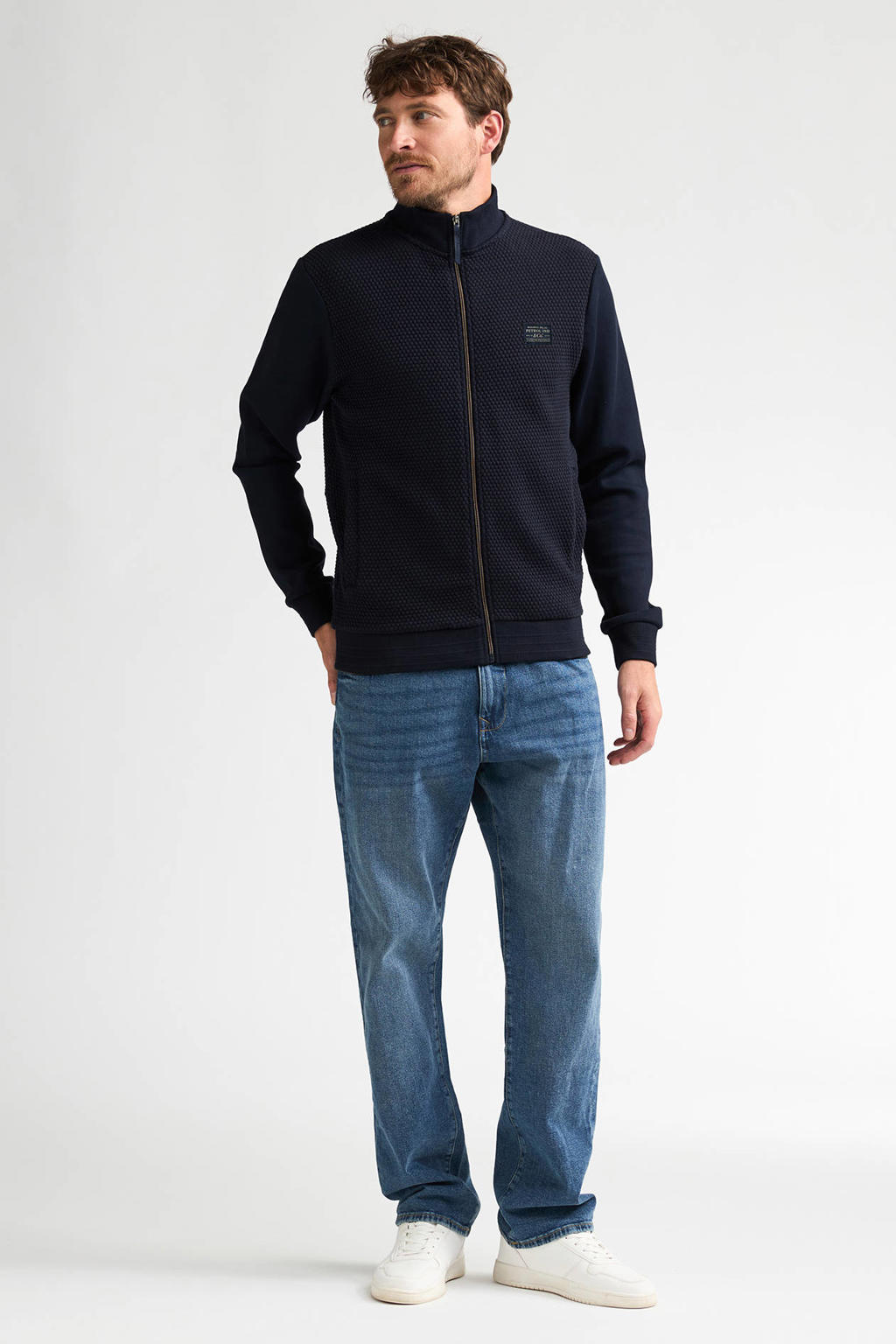 Petrol Industries sweatvest - donkerblauw