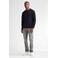 Petrol Industries regular fit longsleeve met logo - donkerblauw