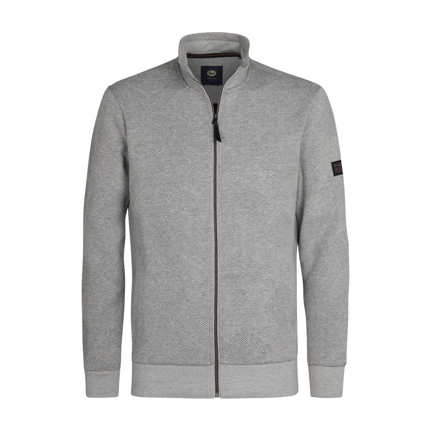 Petrol Industries sweatvest lichtgrijs