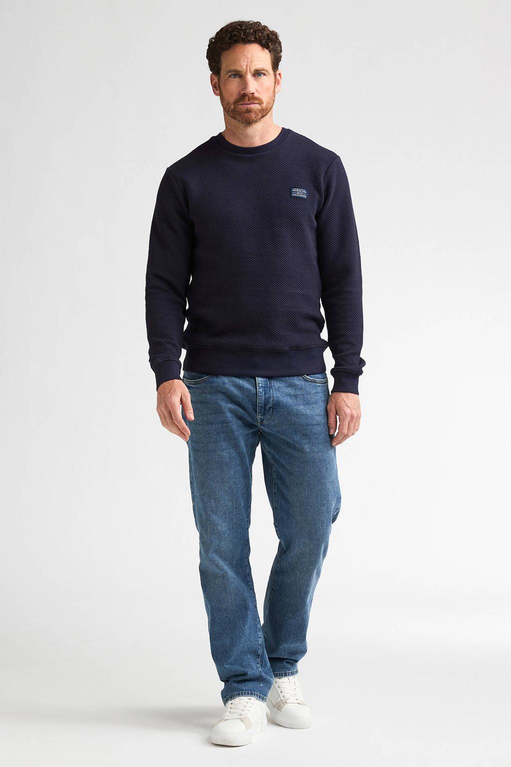 Petrol Industries regular fit sweater - donkerblauw