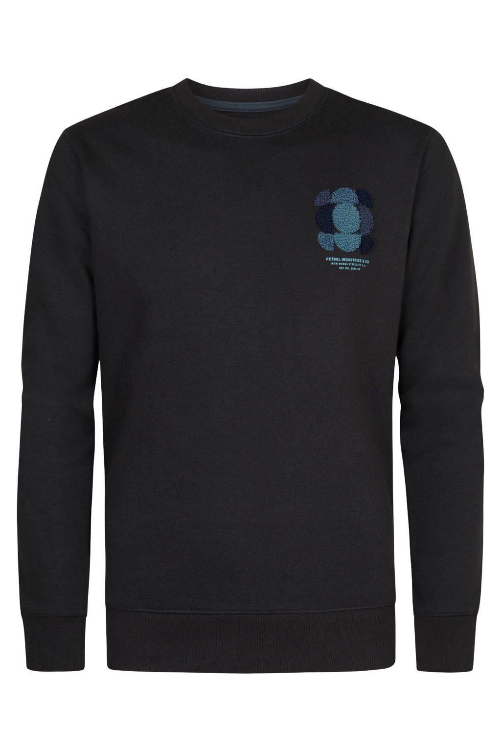Petrol Industries regular fit sweater met print - iron steel