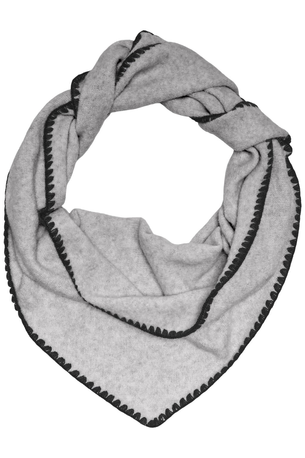 ONLY triangle scarf ONLLEA lichtgrijs