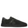 Blackstone Quartz Auden suède sneakers met logo - antraciet