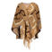 Geisha jasje met print - bruin