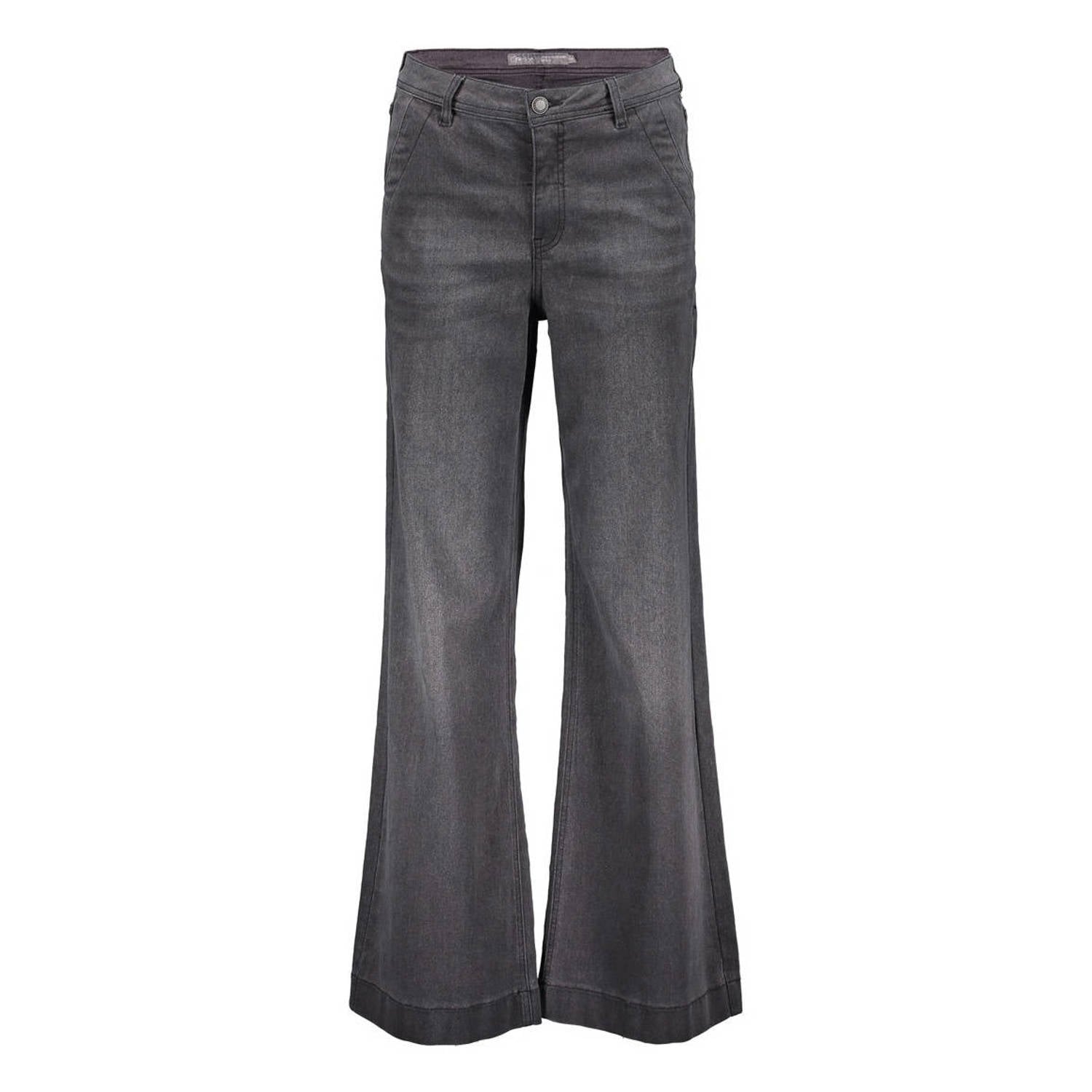 Geisha flared jeans grey denim