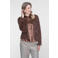 Geisha gevoerde vest - bruin