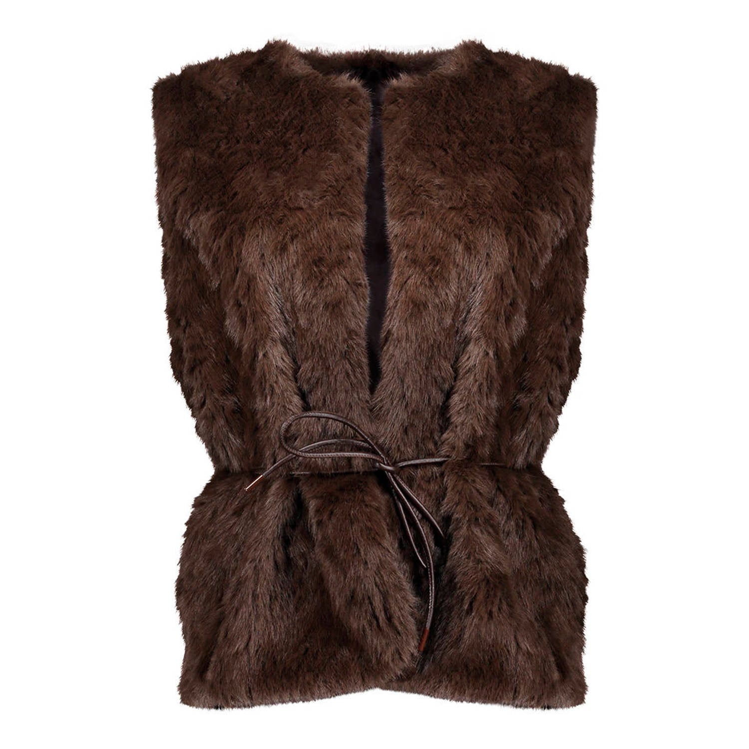 Geisha gilet bruin