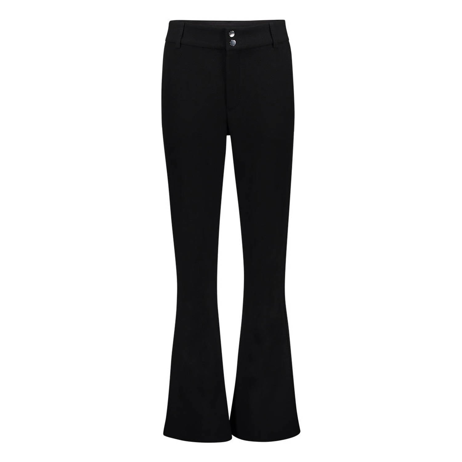 Geisha flared broek zwart