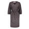 Geisha midi jurk met print - donkerblauw