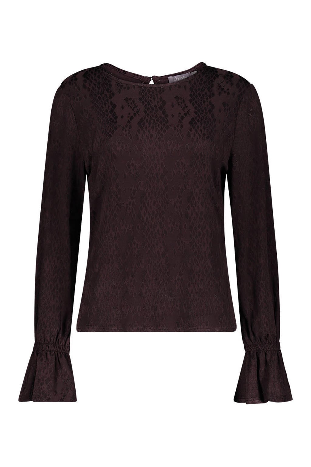 Geisha top - bruin