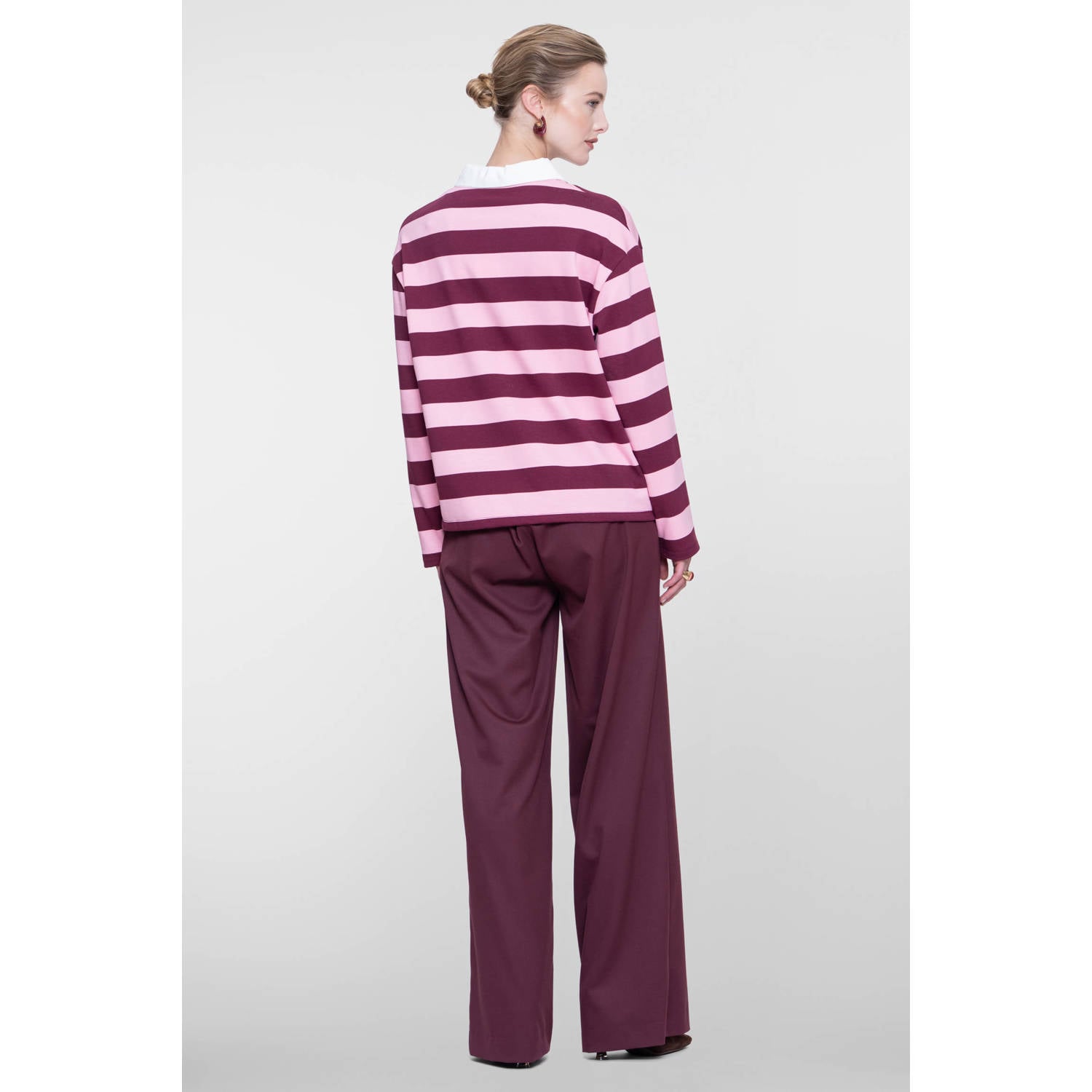 Geisha broek donkerrood
