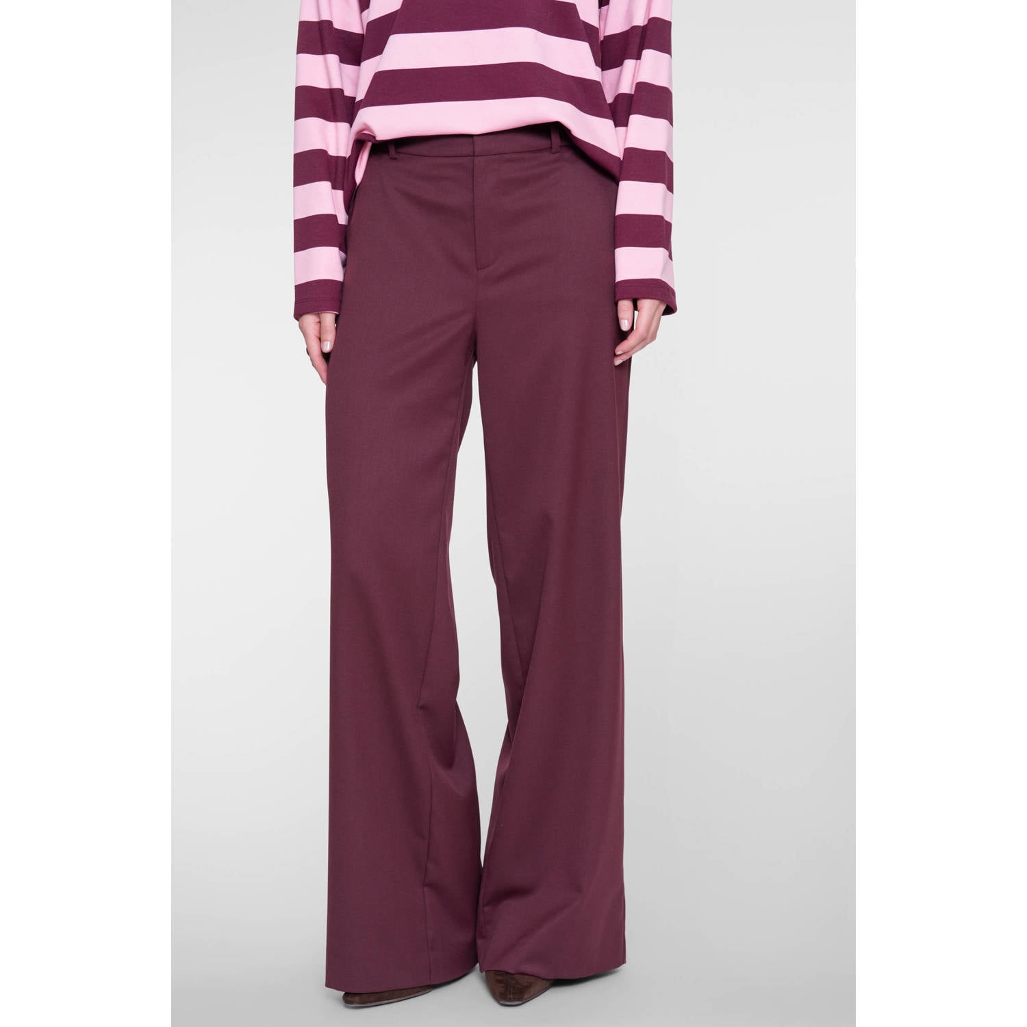Geisha broek donkerrood
