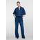 Geisha denim top - mediumblauw