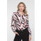 Geisha blouse met print - zand/bruin