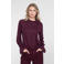 Geisha top met dierenprint - donkerrood