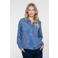 Geisha blouse met print - blauw