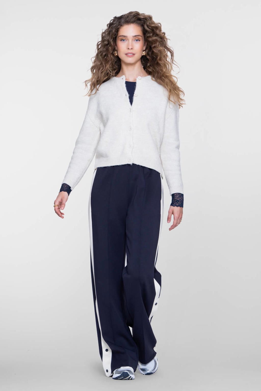 Geisha straight leg broek - donkerblauw
