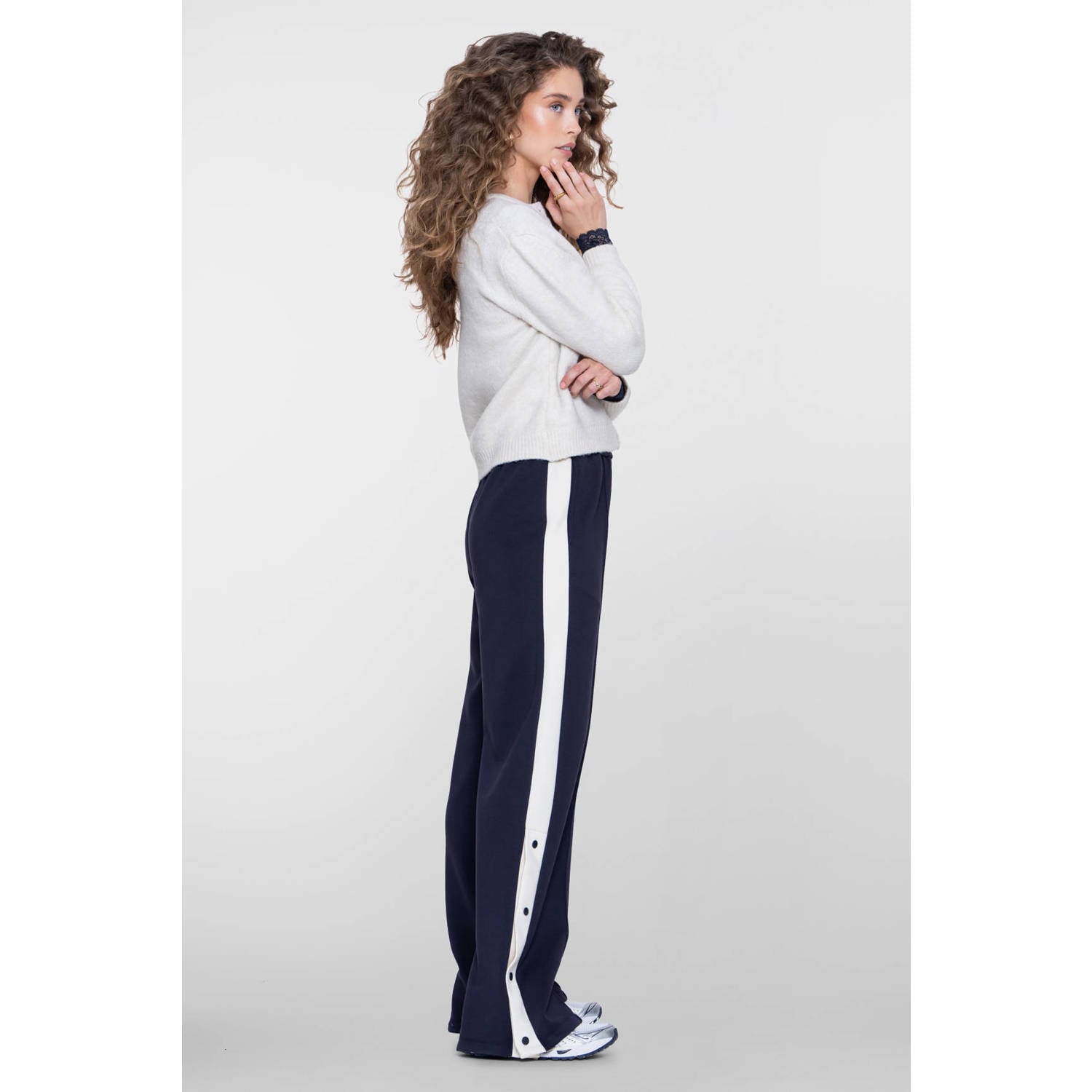 Geisha straight leg broek donkerblauw