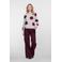 Geisha flared jeans - donkerrood