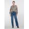 Geisha high waist barrel jeans - medium blauw
