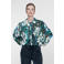 Geisha gebloemde blouse - groen/blauw