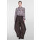 Geisha blouse met print - bruin/zand
