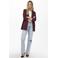 JDY regular fit blazer - donkerrood