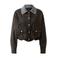 OUI geruite blouse - grijs