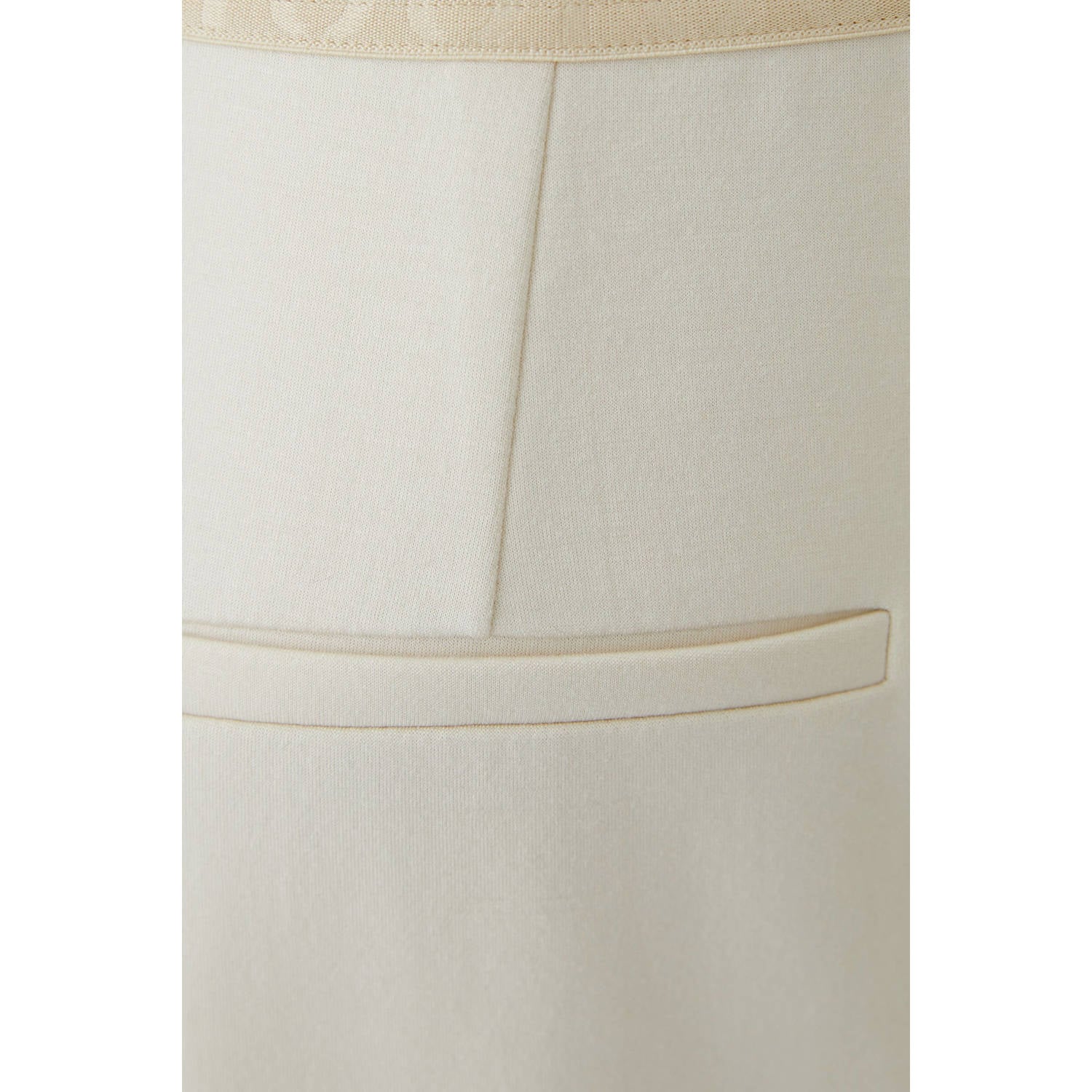 OUI high waist regular fit broek ecru