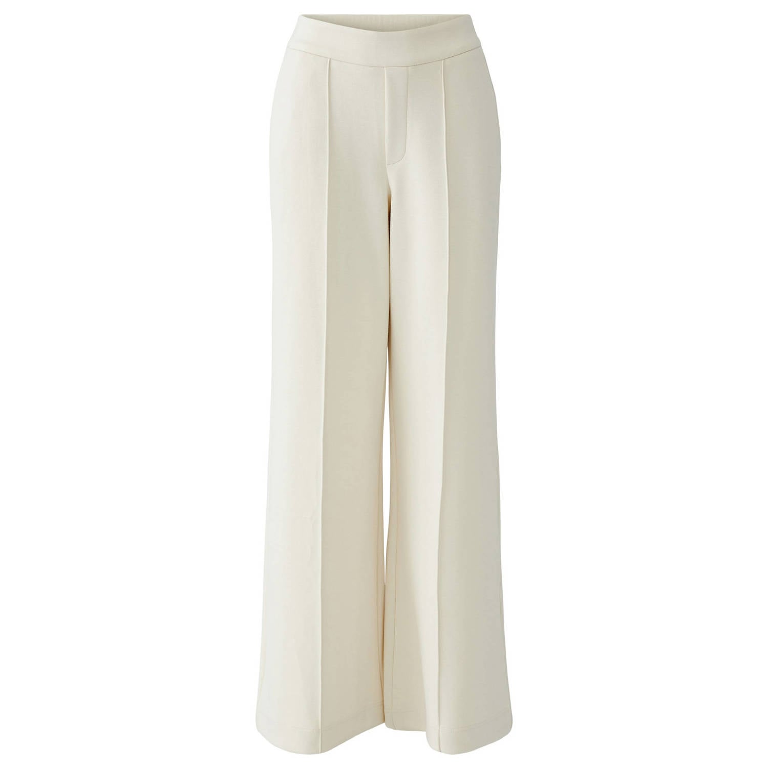 OUI high waist regular fit broek ecru