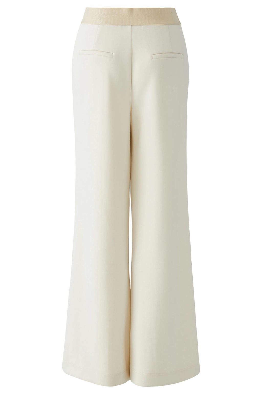 OUI high waist regular fit broek - ecru