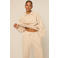 The Lola Club high loose fit sweatpant - zand