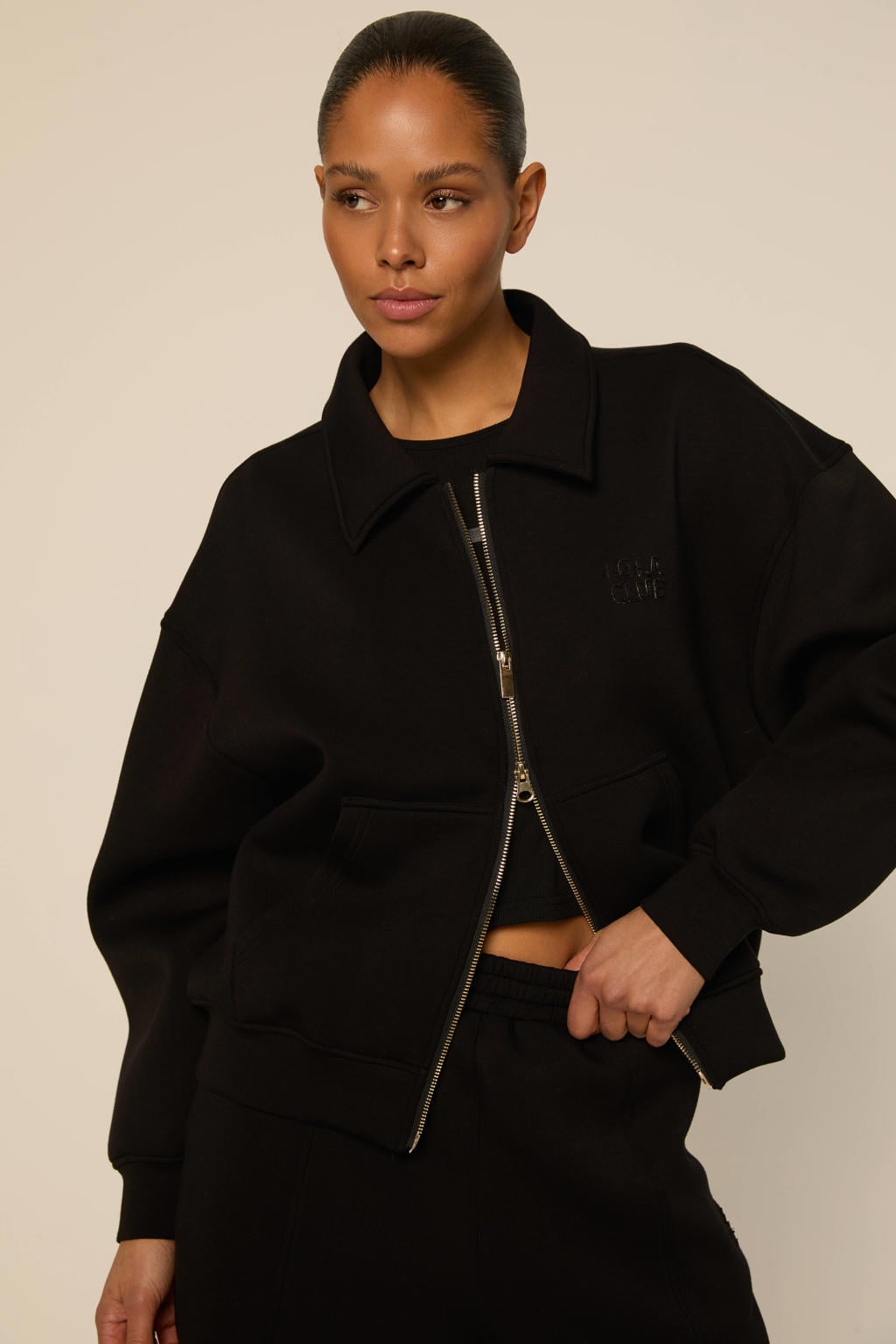 The Lola Club sweatvest - zwart