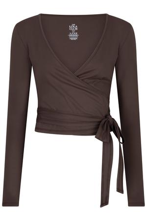 sporttop - donkerbruin