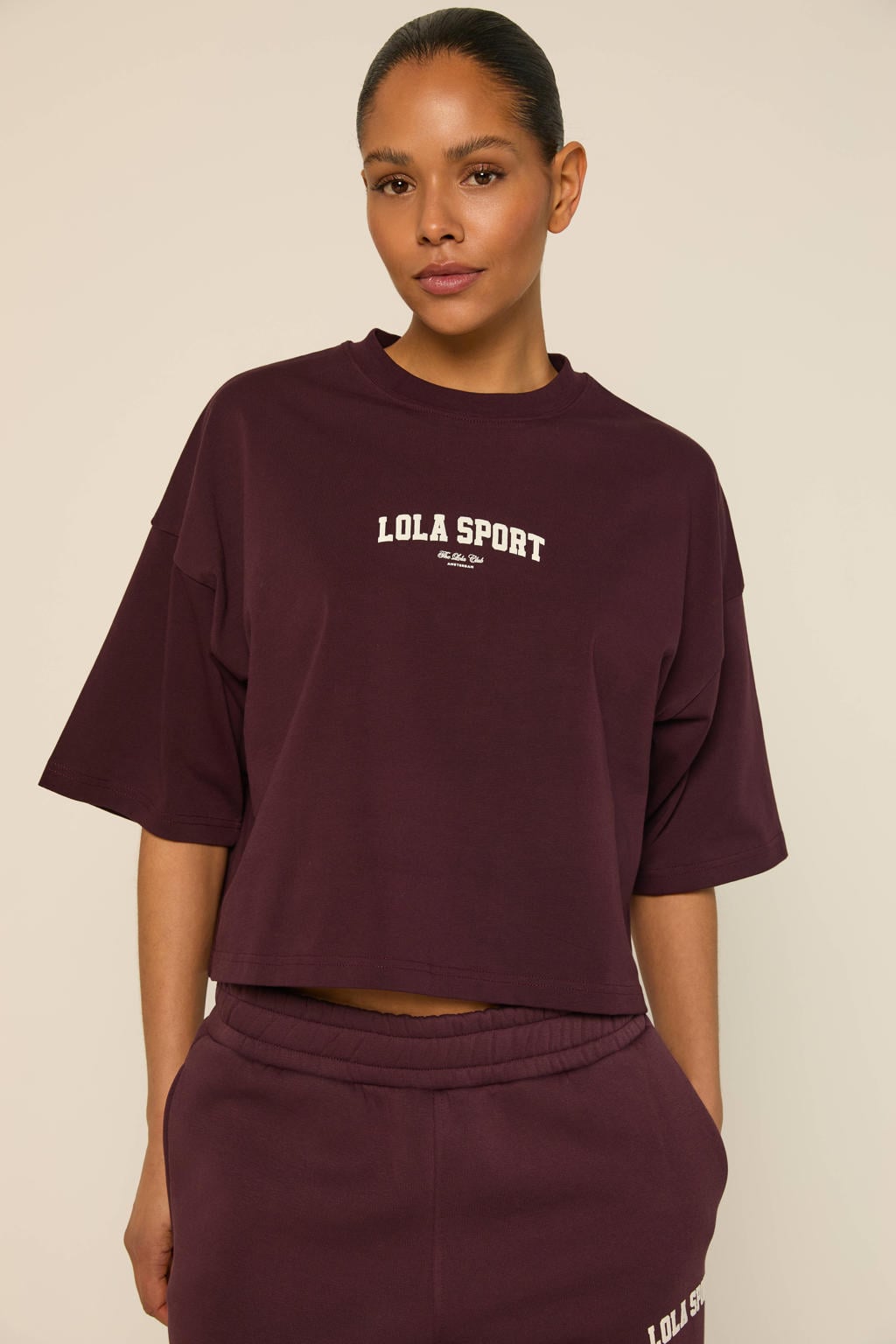 The Lola Club T-shirt - donkerrood