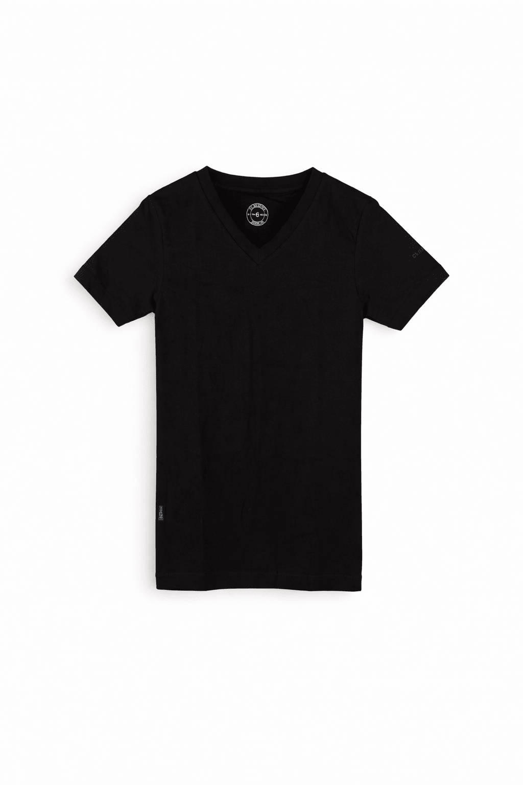Claesen's T Shirt v neck Zwart