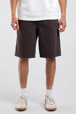 baggy denim short - bruin