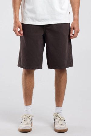 baggy denim short - bruin