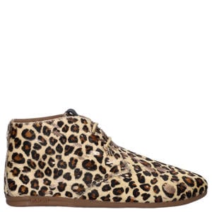 Gimlet veterboots met dierenprint - beige/zwart/goud
