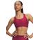 Under Armour Crossback Mid sport-bh medium support met logo - donkerroze