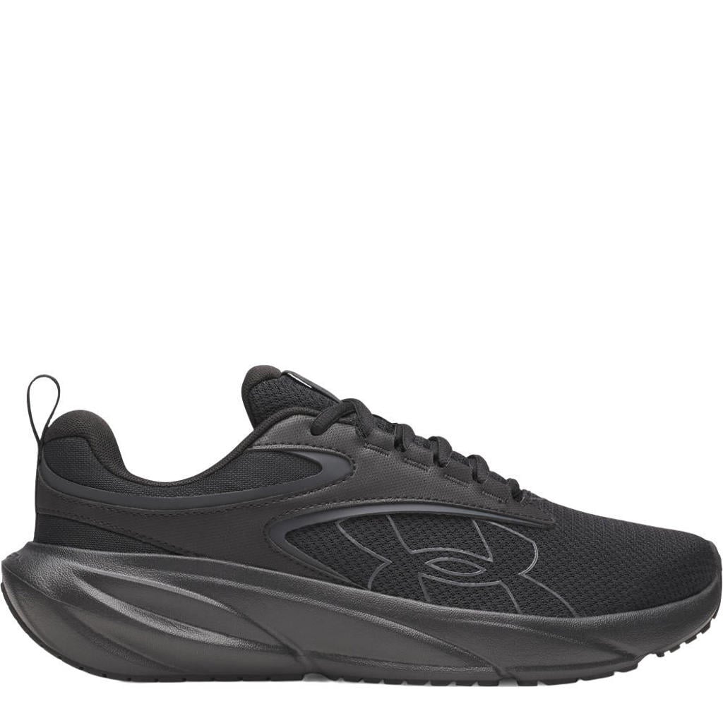 Zwart en antraciete heren Under Armour Surge 5 hardloopschoenen - van 64% textiel/36% synthetic~outsole: 100% rubber