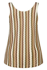 thumbnail: MS Mode top met cut-out en print Plus Size - kaki