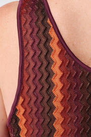 thumbnail: MS Mode top Plus Size met cut-out en print - donkerrood