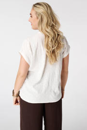 thumbnail: MS Mode viscose blouse met borduursels Plus Size - ecru