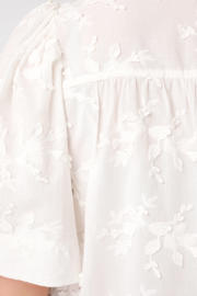 thumbnail: MS Mode gebloemde blousetop Plus Size - wit