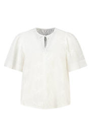 thumbnail: MS Mode gebloemde blousetop Plus Size - wit