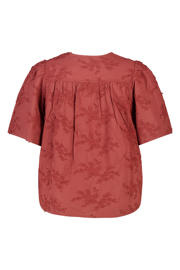 thumbnail: MS Mode gebloemde blousetop Plus Size - roodbruin
