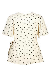 thumbnail: MS Mode blousetop Plus Size met stippen - ecru