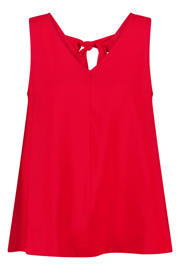 thumbnail: MS Mode blousetop met open rug Plus Size - rood